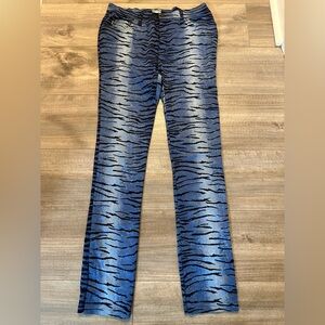 Vintage Moschino Zebra Tiger Print Jeans - Size 33